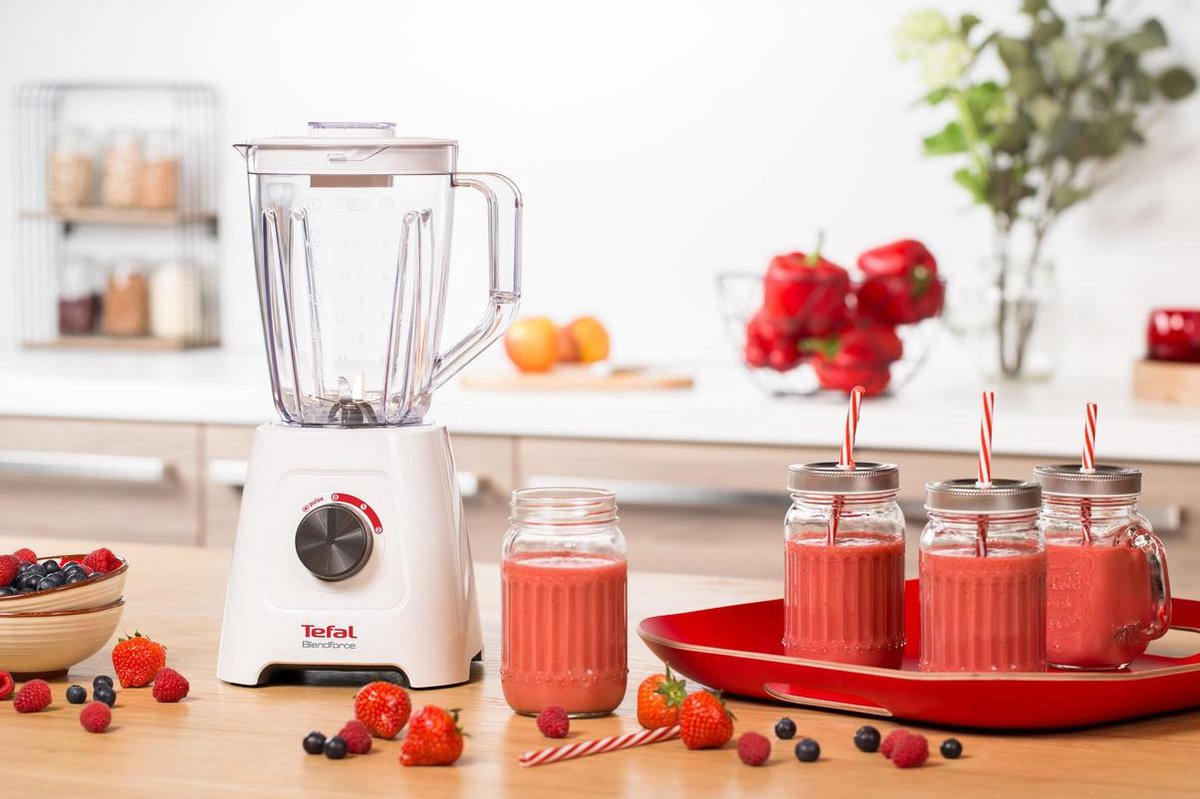 Tefal Blendforce II BL4201 - Blender - 1.25L - Smoothie Maker - Pulse Functie - 600W - Wit – foto 8
