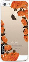 Casetastic Softcover Apple iPhone 5 / 5s / SE - Orange Autumn Flowers