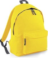 BagBase Backpack Rugzak - 18 l - Yellow/Graphite
