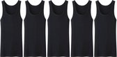 5 stuks Heren onderhemd - zwart - XL