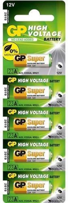 15 Stuks (3 Blisters a 5st) - GP Super High Voltage alkalisch batterij 23A (V23GA / MN21)