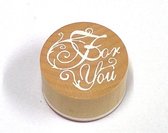 Stempel  For you Hout - Rond, 3 cm