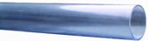 Transparante PVC-buis 110 mm, lengte 1 meter. PVC-U verlijmbaar. Rechte buis, geen mof.