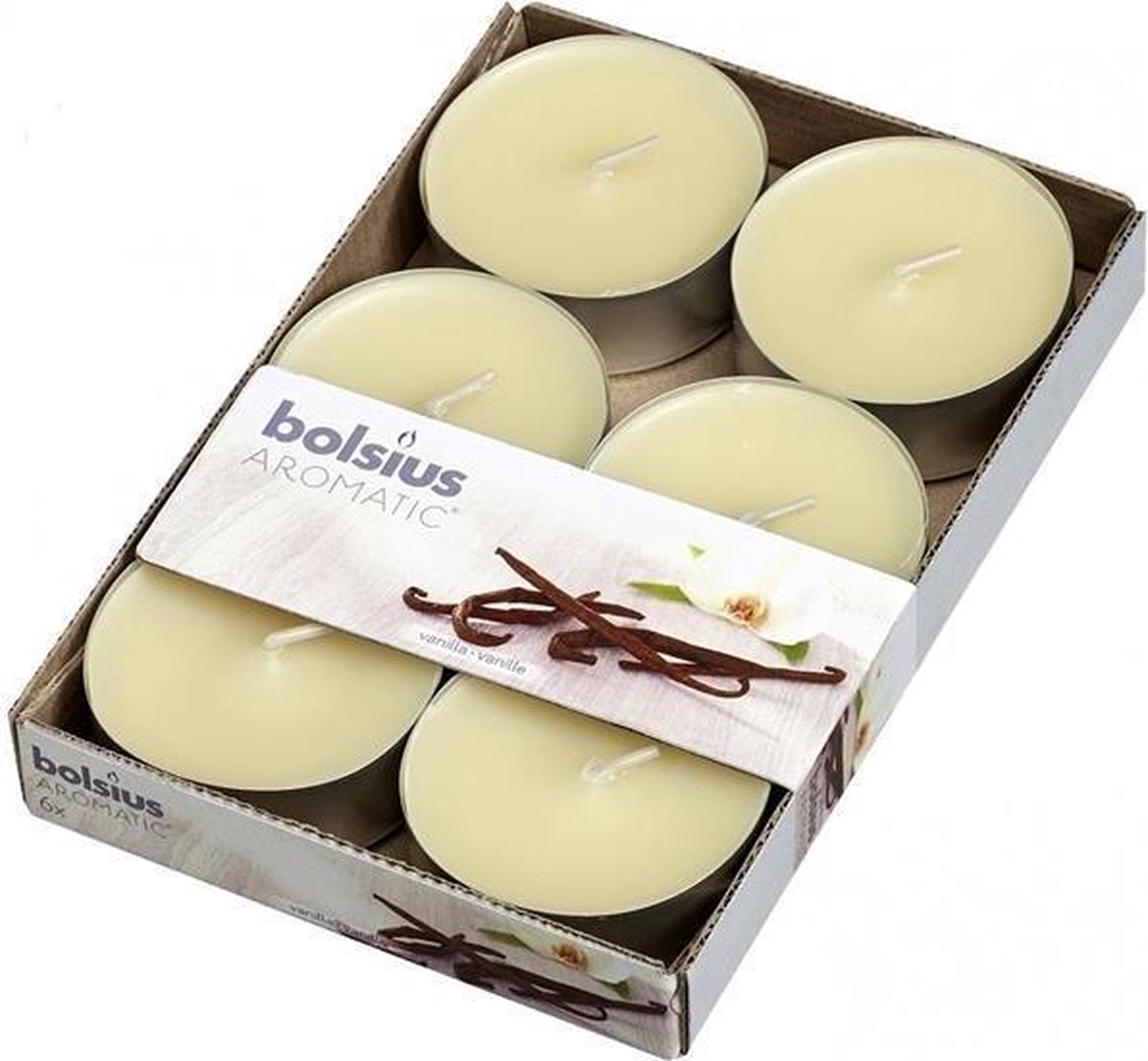 Bolsius Maxi geurtheelichten doos a 6