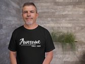 Abraham 50 jaar t-shirt / Awesome since 1970 / kado tip / Heren maat M / cadeau / Sarah