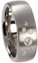 Schitterende 925 Zilveren Swarovski ® Zirkonia Ring | Damesring | Jonline | 16.50 mm = maat 52