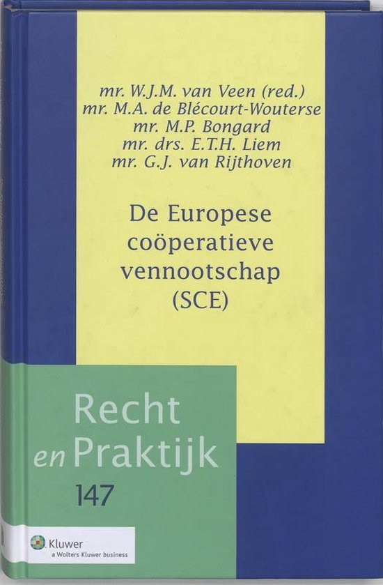 Cover van het boek 'De Europese cooperatieve vennootschap SCE / druk 1'