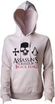 Assassin's Creed Black Flag - Taille S - Sweat à capuche pour fille - Blanc