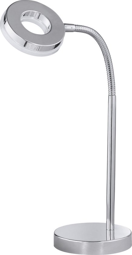 LED Tafellamp - Trion Oliy - E27 Fitting - Rond - Mat Zwart - Metaal