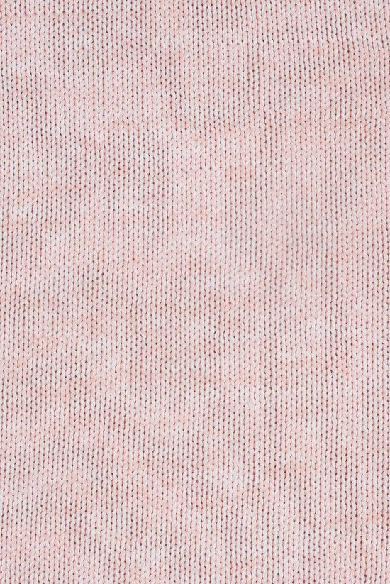 Deken 100x150cm Melange knit soft pink/coral fleece