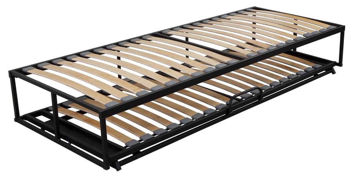 zonnebloem rotatie Paine Gillic Bed Box Wonen - Boxtwin - 80x200 - Onderschuifbed - Metaal - Lattenbodem -  Design -... | bol.com