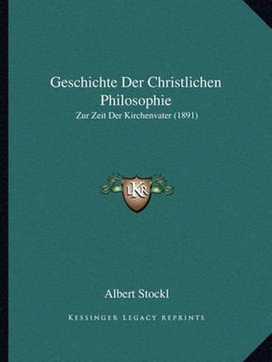 Geschichte Der Christlichen Philosophie - cover