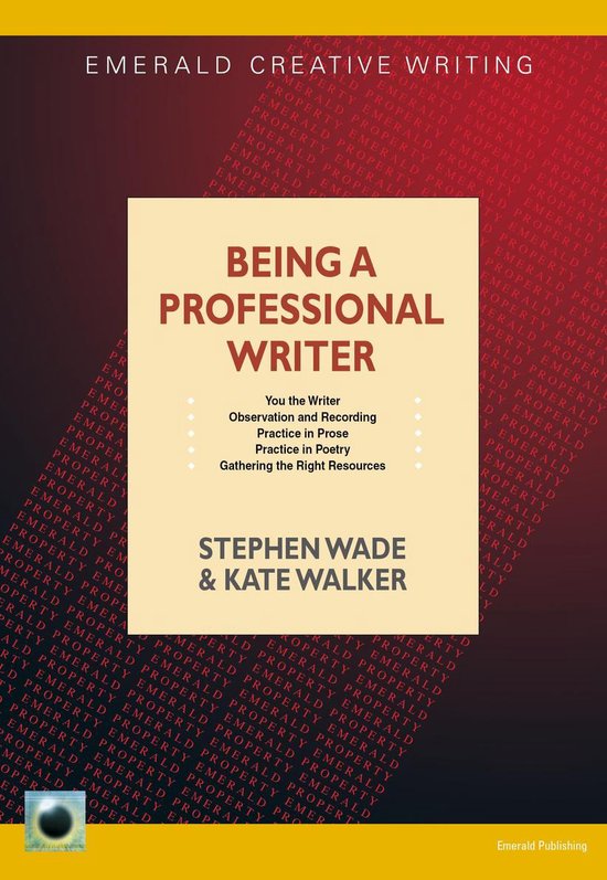 Being a Professional Writer - cover