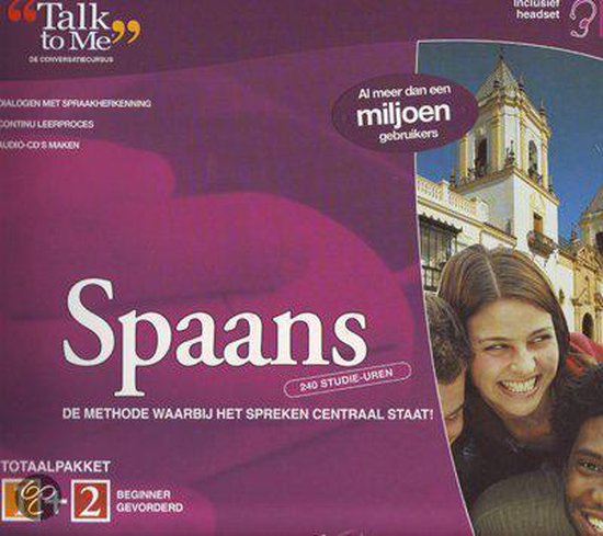 Cover van het boek 'Talk To Me Spaans 1 + 2 Cd-Rom (2x)'
