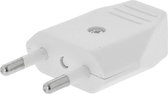 Power Plug Male PVC White