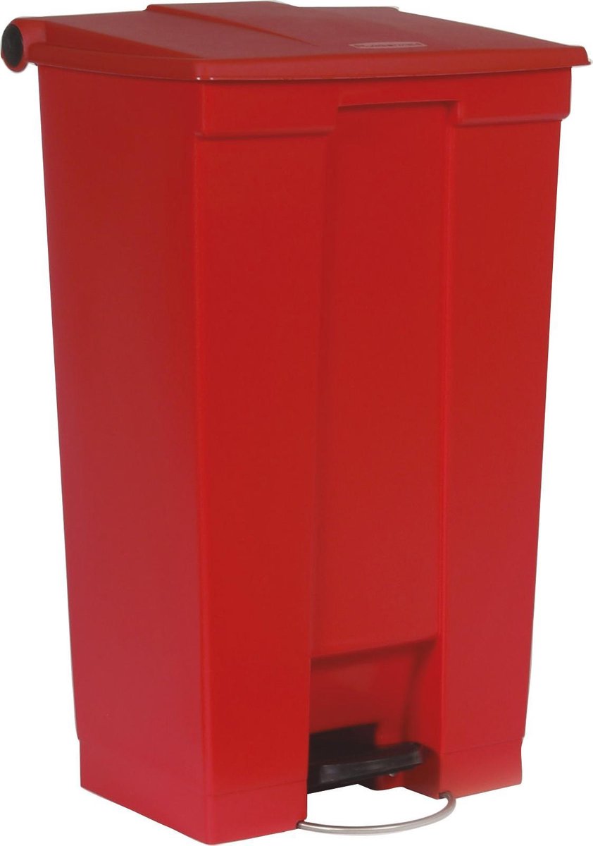 Rubbermaid Step On Container - 87 l - Rood