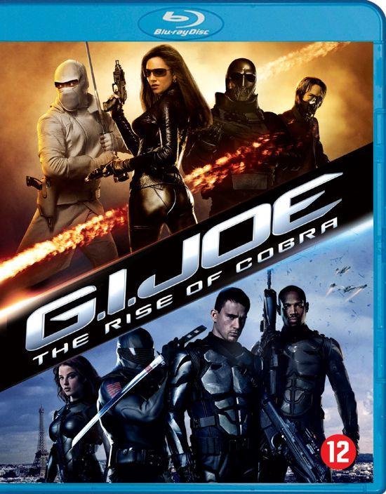 Blu-ray hoes van G.I. Joe: The Rise of Cobra met personages in actie-poses en de titel.