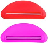 Tandpasta Squeezer / Tube uitknijper - Roze en Blauw