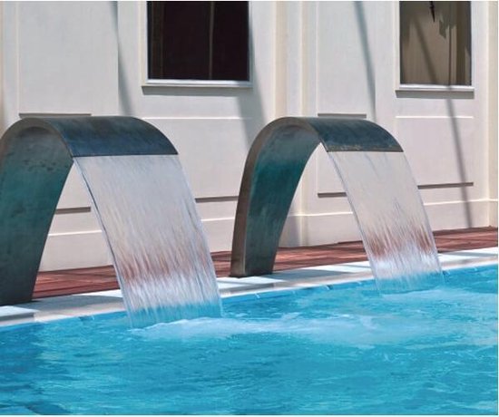 sofa Beroep schrijven Aquaforte Waterval RVS Cobra 50 cm voor vijver en zwembad | bol.com