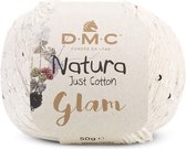 D.M.C. Natura Glam wit 02 Just Cotton PAK MET 10 BOLLEN a 50 GRAM.