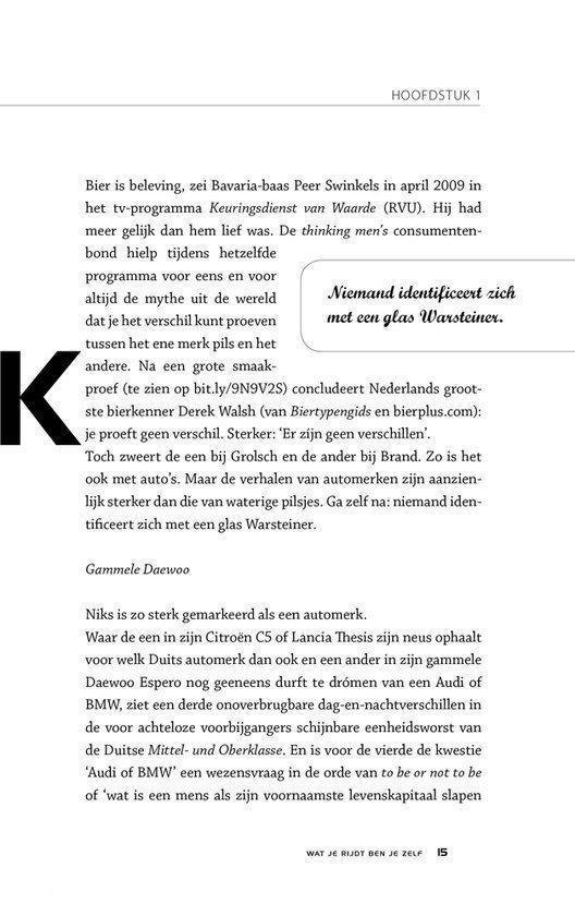 Wat je rijdt ben je zelf