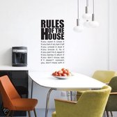 Svejo Living Muurtekst ''Rules Of The House''