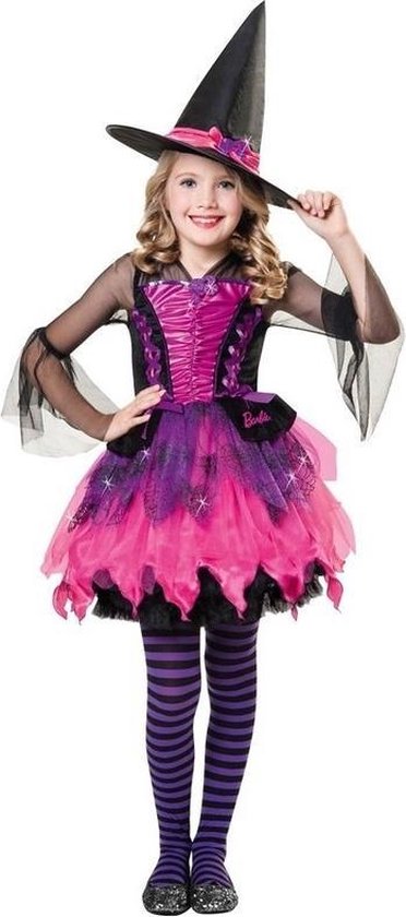 ingewikkeld aanwijzing dier Halloween - Barbie heksen kostuum voor meisjes 98-110 (3-5 jaar) | bol.com