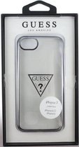 Guess Triangle TPU Back Case - Geschikt voor Apple iPhone 7 (4.7") - Zilver