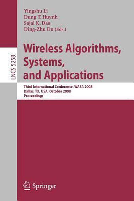 Wireless Algorithms, Systems, And Applications - cover