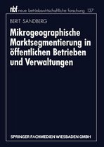 Mikrogeographische Marktsegmentierung in Öffentlichen Betrieben Und Verwaltungen