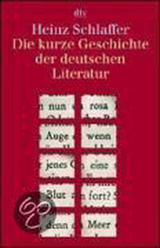 Die Kurze Geschichte Der Deutschen Literatur