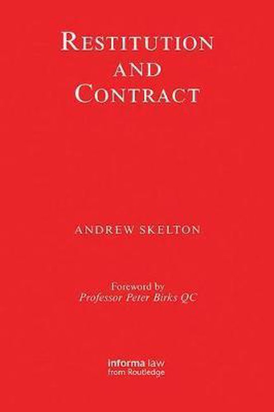 Restitution and Contract 9781138412026 Andrew Skelton Boeken