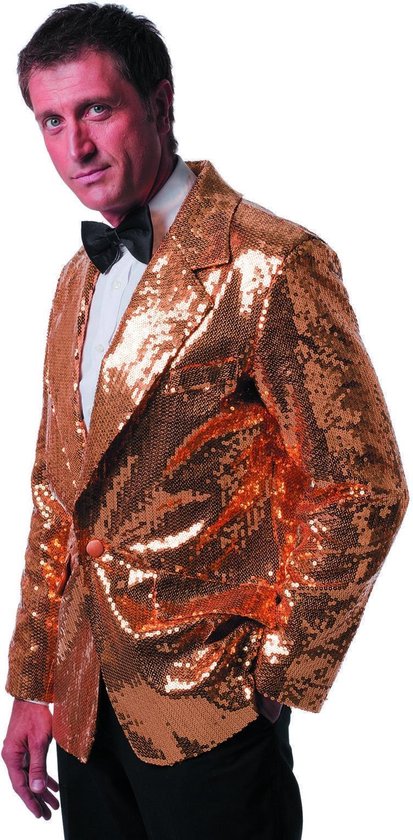 Glitter & Glamour Kostuum | Gouden Showmaster Paillettenkolbert Luxe | Man  | Maat 58 |... | bol.com