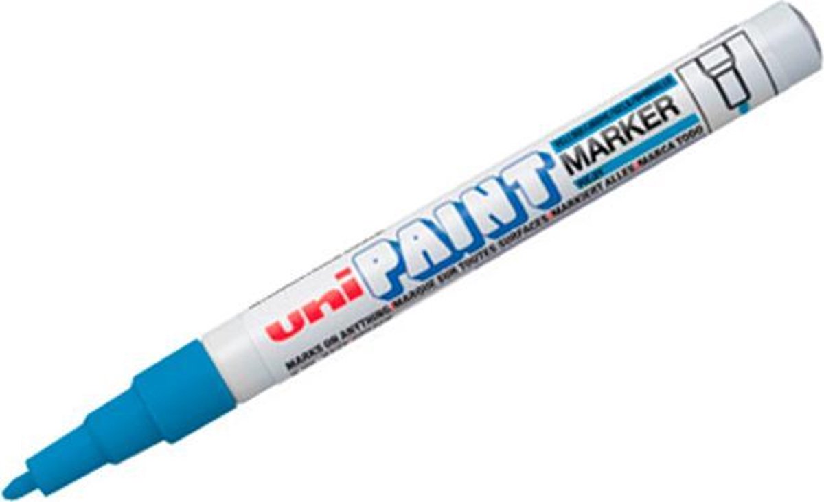 Uni Paint PX-21 Paint Marker - Lichtblauwe verfstift met 0.8 - 1.2 mm punt