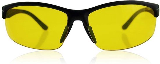 Nachtbril - Gele sportbril - Bril tegen nachtblindheid - Verbetert zicht in het donker - DisQounts