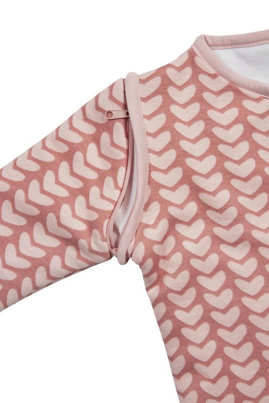 Meyco Knitted Heart Slaapzak met afritsbare mouw - 70 cm