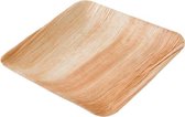 Vierkant lunchbord van palmblad 20 x 20 cm (25 stuks)