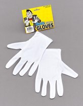 Carnaval/verkleed artikelen - Witte korte handschoenen voor volwassenen
