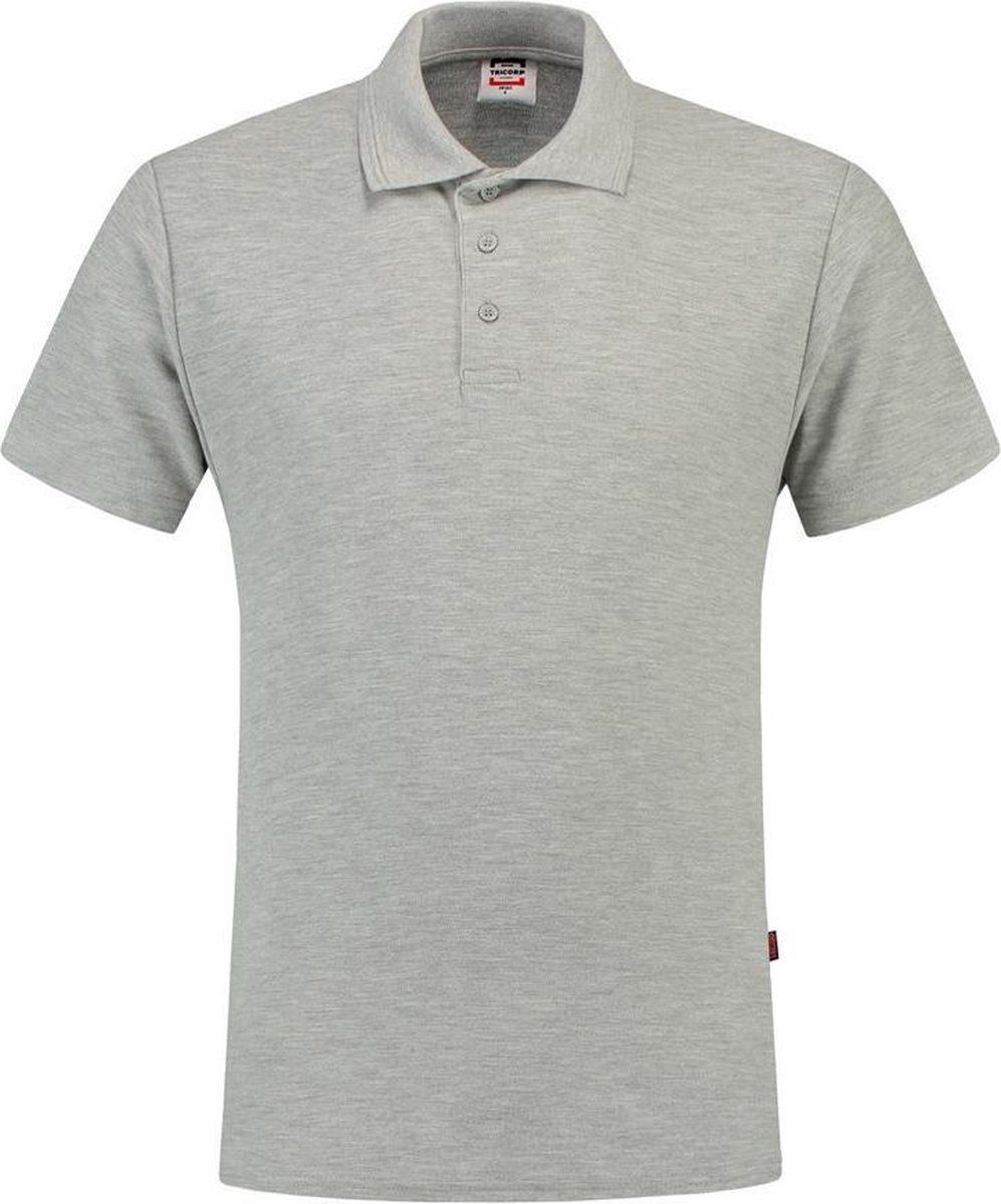 Tricorp Poloshirt 100% katoen - Casual - 201007 - Grijsmelange - maat M