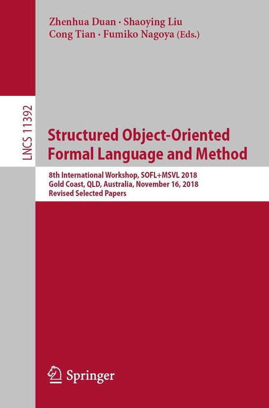 Springer Nature Proceedings Computer Science - Structured Ob ... - cover