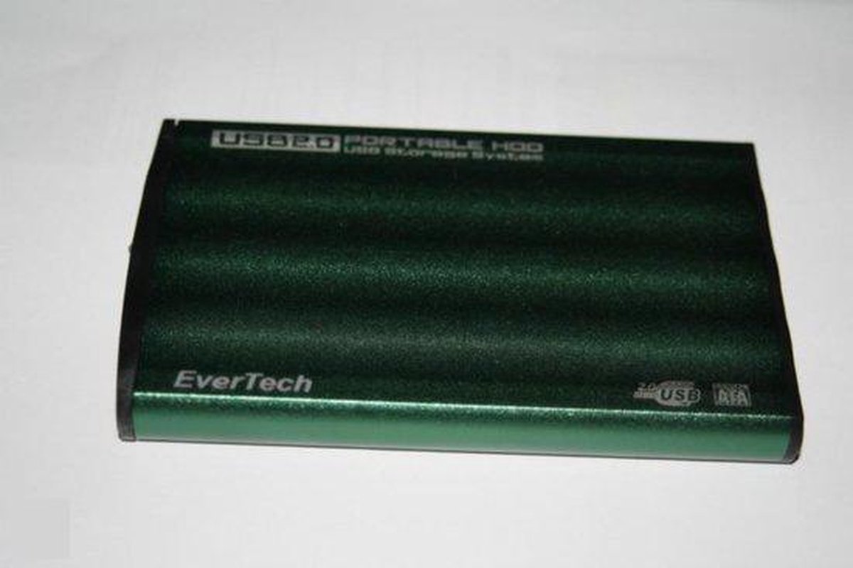 EverTech 2.5” SATA HDD Aluminum Behuizing (Groen)