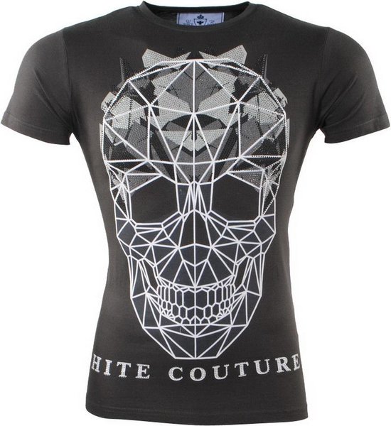 Leif Nelson Heren zomer T-shirt ronde hals slim fit fijn gebreid cool wit zwart basic heren T-shirt ronde hals korte mouwen top lang LN7320, wit, XXL