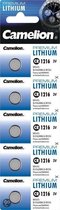 Pile bouton au lithium CR1216 (5 pièces)