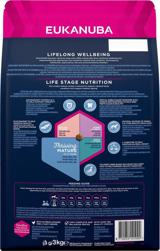 eukanuba thriving mature small breed