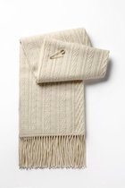 Kasjmier Sjaal en Omslagdoek Breien - 100% Cashmere - 200*60 cm - Dit is een fotomonster (Bevat geen pin) - Speciale prijs voor deze alleen - Wit | Athemyll