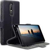 Nokia 5.1 hoesje - CaseBoutique - Zwart - Kunstleer