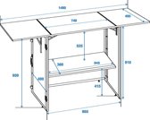 ROADINGER DJ Desk foldable 148x51cm