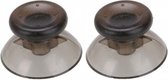 2 Stuks Thumbstick Kap voor Xbox 360 Controller - Transparant zwart