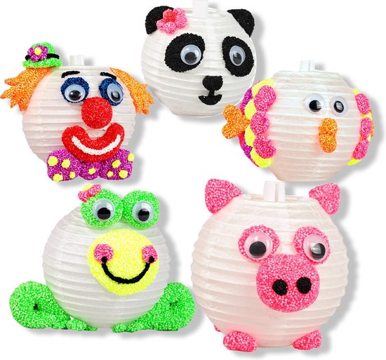 iHobbybox Vrolijke lampionnetjes met Foam Clay