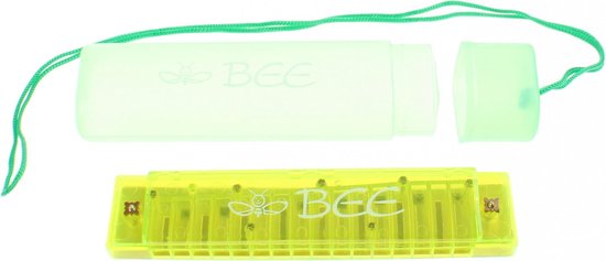 Toi-toys Mondharmonica Bee In Opbergetui 13 Cm Groen